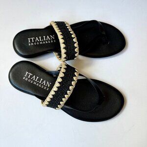 Italian Shoemakers Black Sandal Size 7